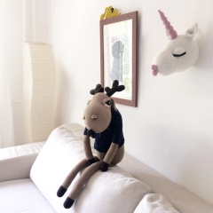 Unicorn Trophy Head Wall Mount amigurumi by Pepika