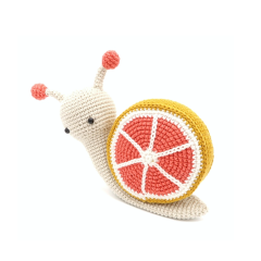 Citrus Slice Snail amigurumi by RoKiKi