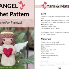 Christmas Angel amigurumi pattern by Crochet to Play