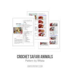 Crochet Safari Animals amigurumi pattern by RNata