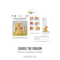 Darius the Dragon amigurumi pattern by Elisas Crochet