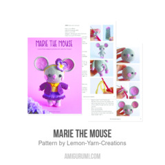 Marie the Mouse amigurumi pattern by Lemon Yarn Creations