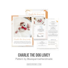 Charlie the Dog Lovey amigurumi pattern by Bluesparrow Handmade