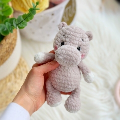 Plushie Hippo amigurumi by Knit.friends