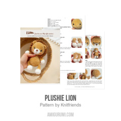 Plushie Lion amigurumi pattern by Knit.friends