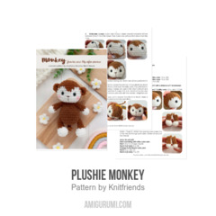 Plushie Monkey amigurumi pattern by Knit.friends