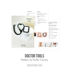 Doctor tools amigurumi pattern by Fluffy Tummy