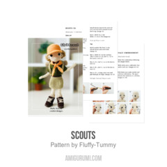 Scouts amigurumi pattern by Fluffy Tummy