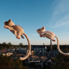 Sugar Glider Crochet Pattern amigurumi pattern by Hello Amijo