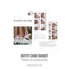 Chibi OUTFIT RABBIT amigurumi pattern by woolly.doodly