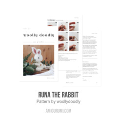 Runa The Rabbit amigurumi pattern by woolly.doodly