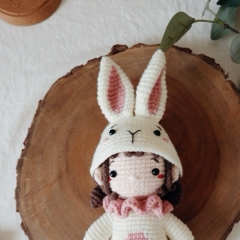 Chibi WYLO in rabbit costume amigurumi by woolly.doodly