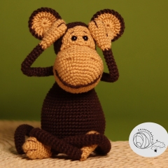 Alfred, the monkey amigurumi pattern by yarnacadabra