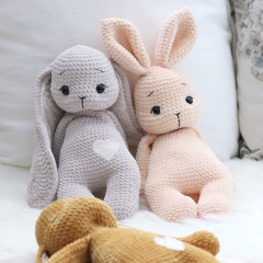 Bunny Plushie Lovey amigurumi by THEODOREANDROSE