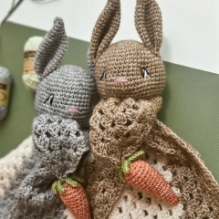 Beatrix Bunny Lovey amigurumi pattern by SarahDeeCrochet