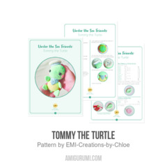 Tommy the Turtle amigurumi pattern by EMI Creations by Chloe