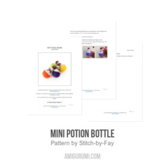 Mini Potion Bottle amigurumi pattern by Stitch by Fay