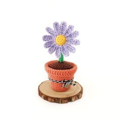 No-Sew Flower Pot amigurumi pattern by Stitch by Fay