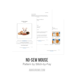 No-Sew Mouse amigurumi pattern by Stitch by Fay