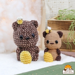 ChubBie - Pookie the Teddy Bear amigurumi by Noobie On The Hook