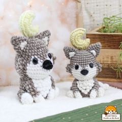 ChubBie - Loki the Wolf amigurumi by Noobie On The Hook