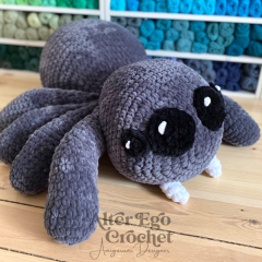 Tony the Tarantula spider amigurumi pattern by Alter Ego Crochet