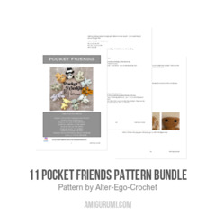 11 Pocket Friends Pattern Bundle amigurumi pattern by Alter Ego Crochet