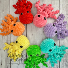 No Sew Jenny the Jellyfish amigurumi pattern by Alter Ego Crochet