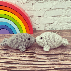 Low Sew Manny the Manatee amigurumi pattern by Alter Ego Crochet