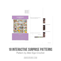 18 Interactive Surprise Patterns amigurumi pattern by Alter Ego Crochet