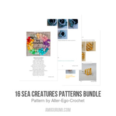 16 Sea Creatures Patterns bundle amigurumi pattern by Alter Ego Crochet