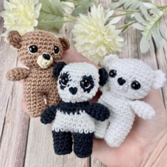 Bear, Panda and Polar Bear amigurumi pattern by Alter Ego Crochet