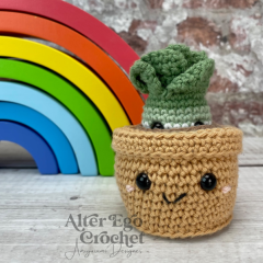 No Sew Leek In Pot amigurumi by Alter Ego Crochet