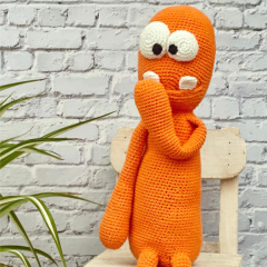 Orange Monster amigurumi pattern by Alter Ego Crochet