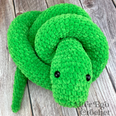 No Sew Salazar the Snake amigurumi pattern by Alter Ego Crochet