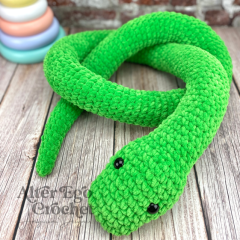 No Sew Salazar the Snake amigurumi by Alter Ego Crochet