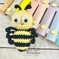 Beeatrice the Bee amigurumi pattern by Alter Ego Crochet
