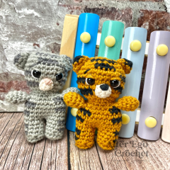 Timmy the Tiger and Cleo the Cat amigurumi pattern by Alter Ego Crochet