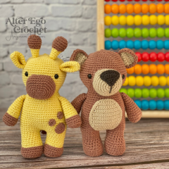 4 Teddy Bears pattern bundle amigurumi by Alter Ego Crochet