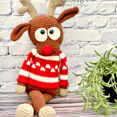 Rupert the Reindeer amigurumi pattern by Alter Ego Crochet