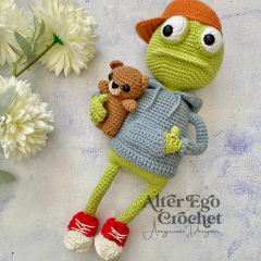 Freddy the Frog amigurumi by Alter Ego Crochet
