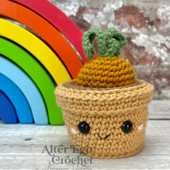 No Sew Potato in Pot amigurumi by Alter Ego Crochet