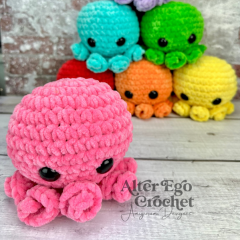 No Sew Octopus Surprise amigurumi pattern by Alter Ego Crochet
