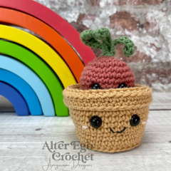 No Sew Radish In Pot amigurumi pattern by Alter Ego Crochet