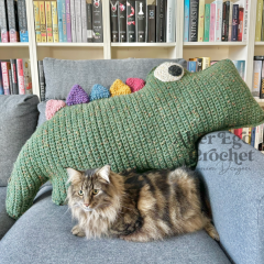 Carl the Crocodile Pillow amigurumi pattern by Alter Ego Crochet