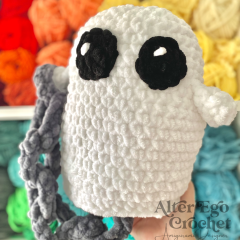 No Sew Mr. Ghost amigurumi pattern by Alter Ego Crochet