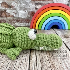 Conrad the Crocodile amigurumi pattern by Alter Ego Crochet