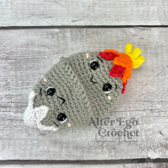 Reversible Volcano amigurumi pattern by Alter Ego Crochet