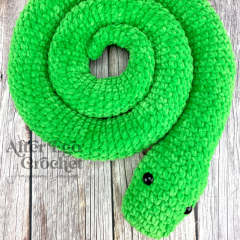 No Sew Salazar the Snake amigurumi pattern by Alter Ego Crochet