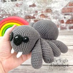 Tony the Tarantula spider cotton amigurumi by Alter Ego Crochet